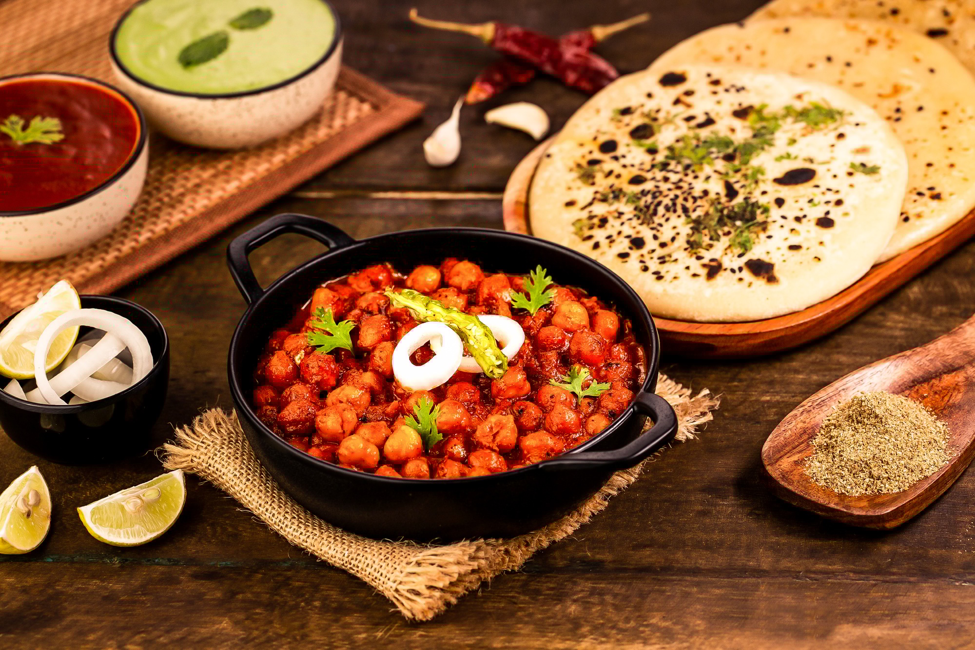 Indian food background